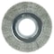 Weiler 6" Medium Face Crimped , .0104" Stainless Steel Fill, 2" Arbor Hole 6440 - alternate 1